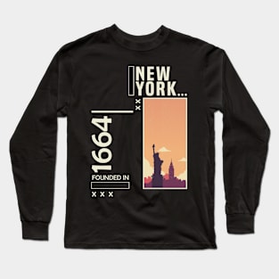 New York Founded in 1664 Long Sleeve T-Shirt